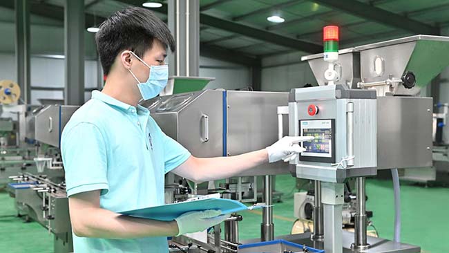 Pre-delivery testing of Rich Packing pharmaceutical machinery