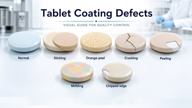 Tablet Coating Defects: 12 Common Problems and Practical Fixes